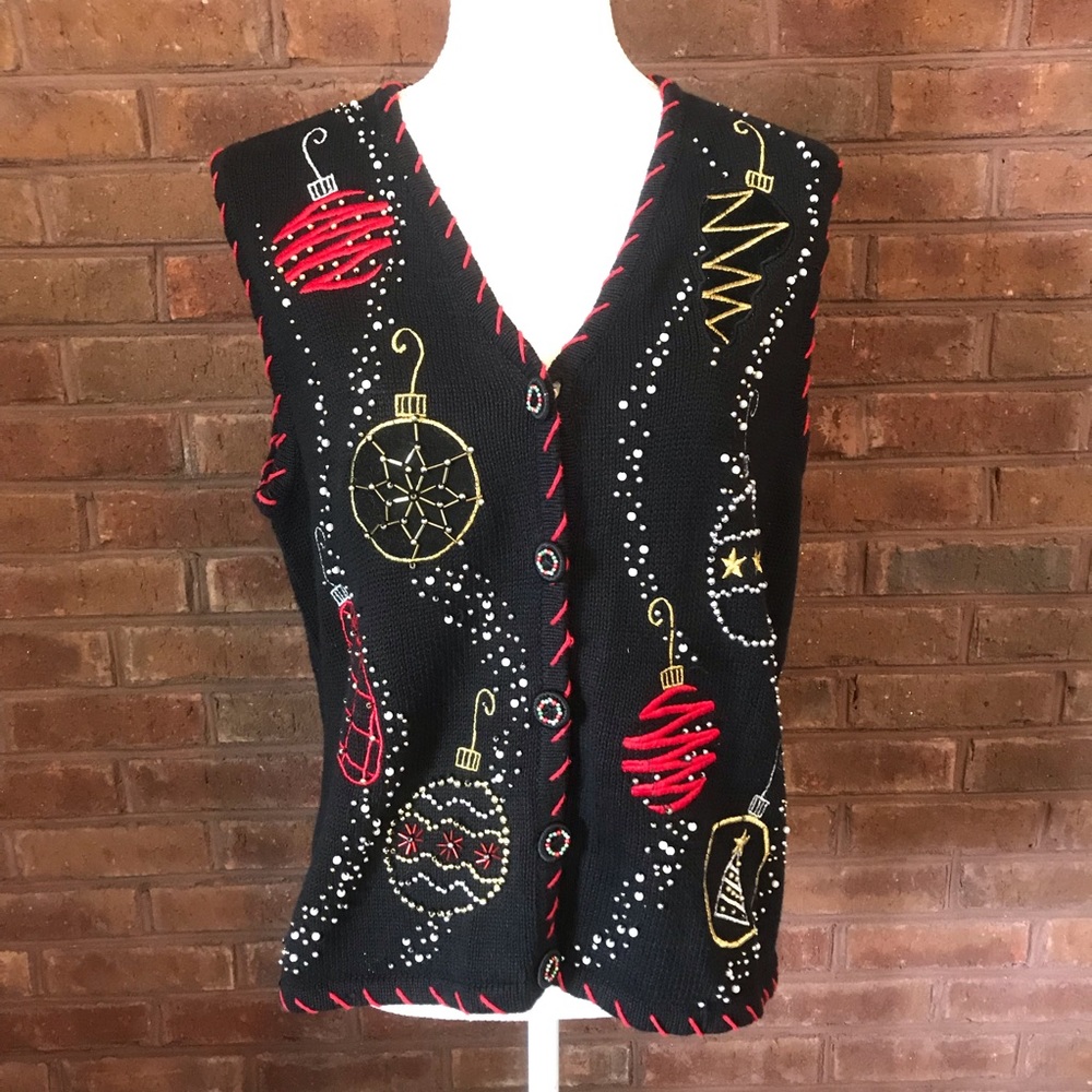 Christmas Vest Designers Originals Joy Ornaments